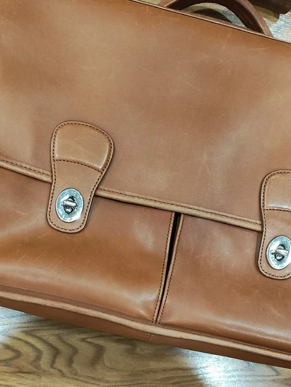 Tan Messenger Bag- Classic Professional Satchel